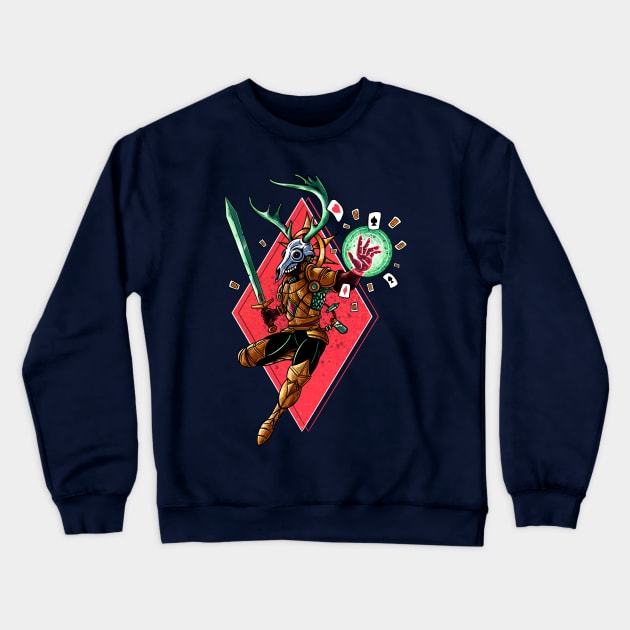 Deer Mage Crewneck Sweatshirt by LAckas